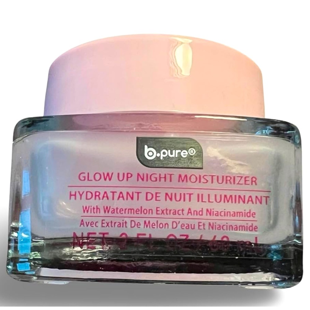 B-PURE Glow Up Night Moisturizer With Watermelon Extract and Niacinamide 2 oz
